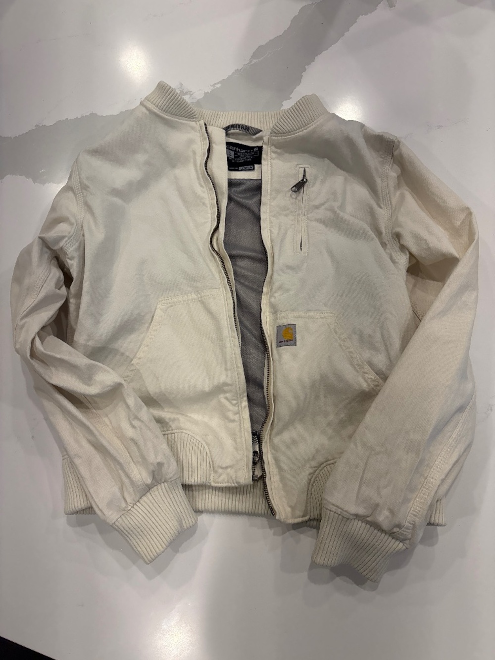CARHARTT WOMEN’S CRAWFORD BOMBER (RUGGED FLEX) CANVAS JACKET
